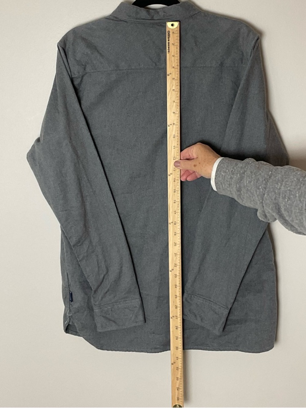 The North Face Men’s Gray Flannel Button-Down Shirt Gorpcore Outdoors Utility L - Picture 11 of 12